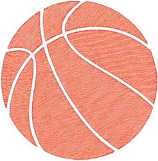 Picture of Large Basketball Machine Embroidery Design