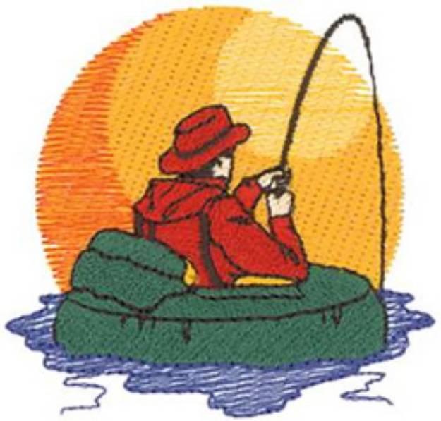 Picture of Tube Fisherman Machine Embroidery Design