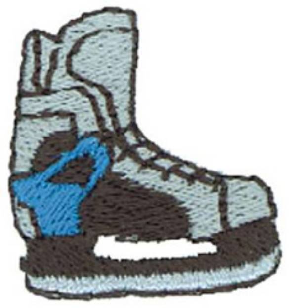 Picture of 1" Hockey Skate Machine Embroidery Design