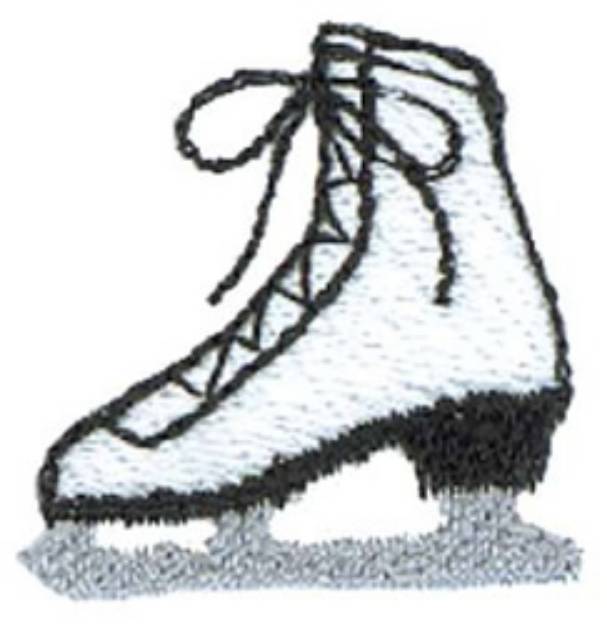 Picture of 1" Ice Skate Machine Embroidery Design