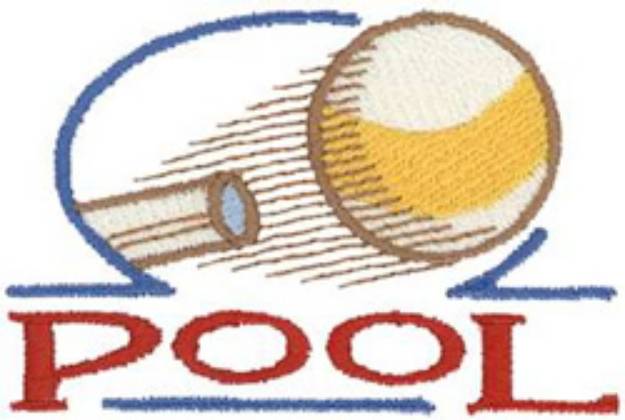 Picture of Pool Machine Embroidery Design