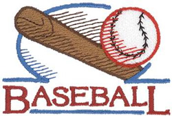 Baseball Machine Embroidery Design
