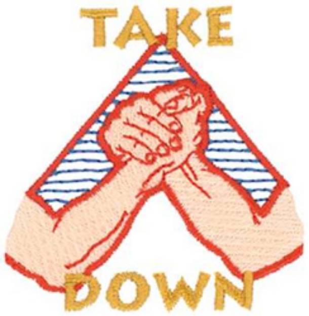 Picture of Take Down Machine Embroidery Design