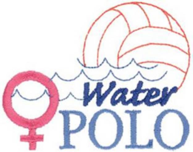 Picture of Womens Water Polo Machine Embroidery Design