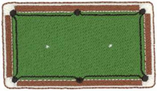 Picture of Pool Table Machine Embroidery Design
