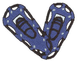 Snowshoes Machine Embroidery Design