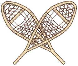 Snowshoes Machine Embroidery Design