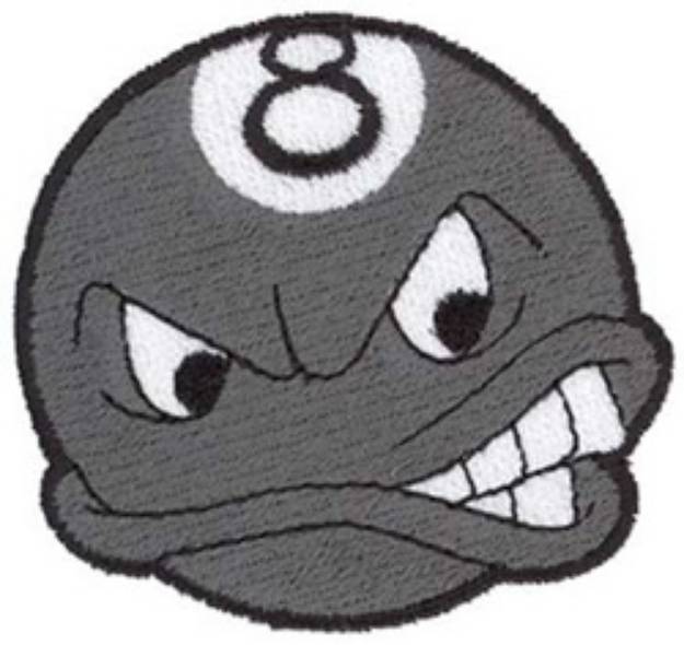 Picture of Crazy 8-ball Machine Embroidery Design