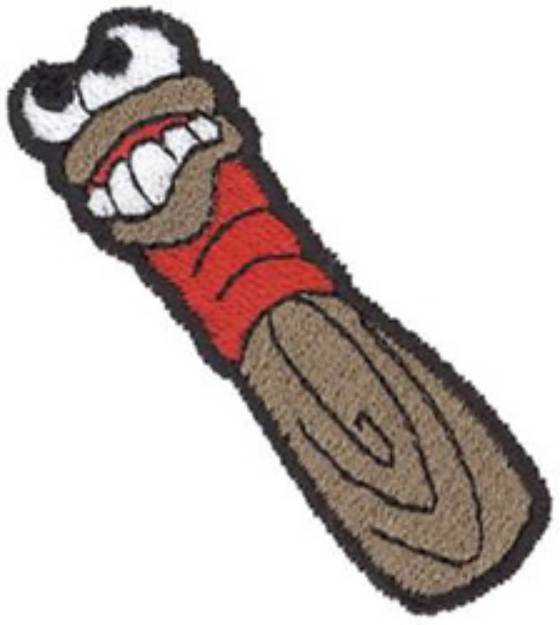 Picture of Silly Baseball Bat Machine Embroidery Design