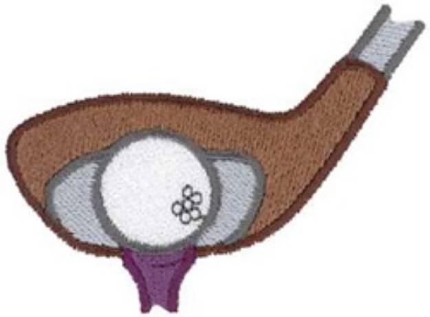 Picture of Club & Ball Machine Embroidery Design
