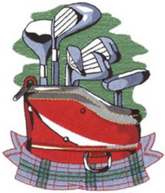 Picture of Golf Bag Machine Embroidery Design