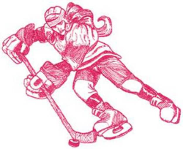 Picture of Female Hockey Machine Embroidery Design