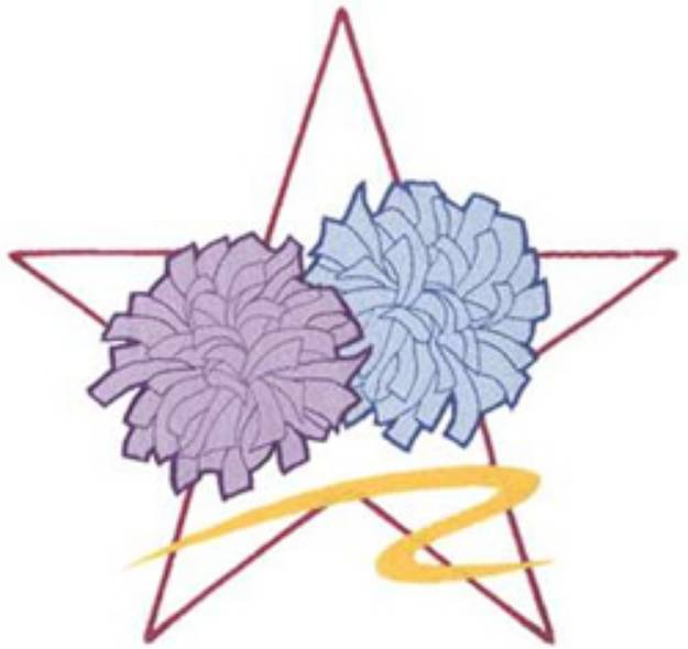 Picture of Pom Pons Machine Embroidery Design