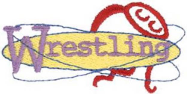 Picture of Wrestling Machine Embroidery Design