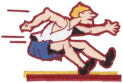 Long Jump Machine Embroidery Design