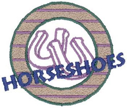 Horseshoes Machine Embroidery Design