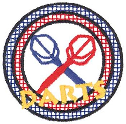 Darts Machine Embroidery Design