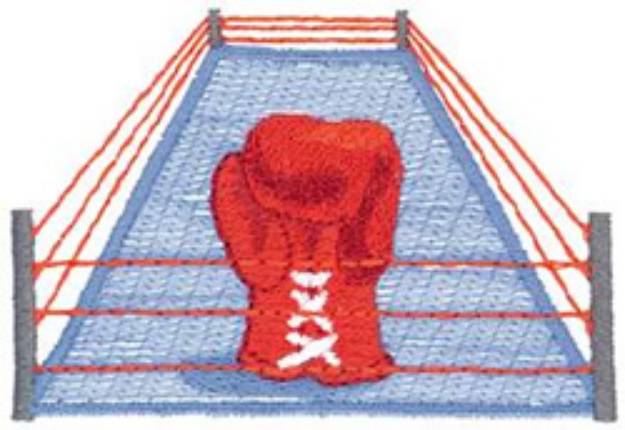 Picture of Boxing Ring Machine Embroidery Design