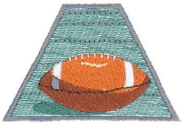 Picture of Football Field Machine Embroidery Design
