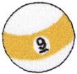 Picture of 9-ball Machine Embroidery Design