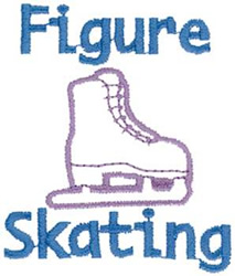 Figure Skating Machine Embroidery Design
