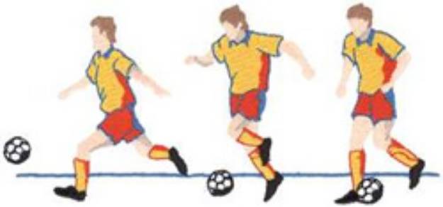 Picture of Soccer Sequence Machine Embroidery Design