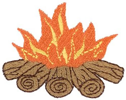 Campfire Machine Embroidery Design