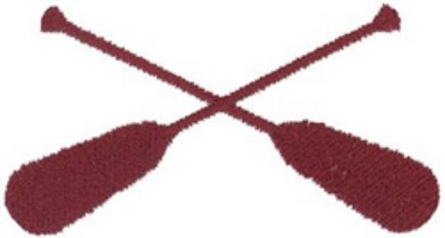 Picture of Crossed Oars Machine Embroidery Design