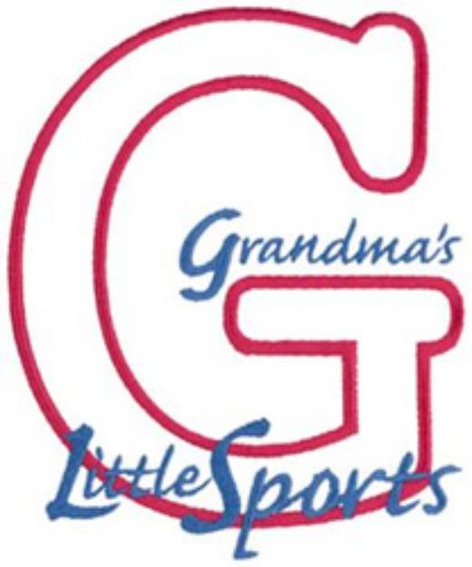 Picture of Grandmas Little Sports Machine Embroidery Design