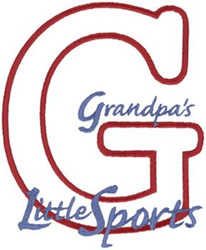 Grandpas Little Sports Machine Embroidery Design