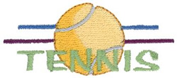 Tennis Logo Machine Embroidery Design
