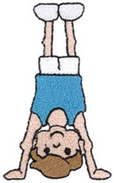 Picture of Boy Gymnast Machine Embroidery Design