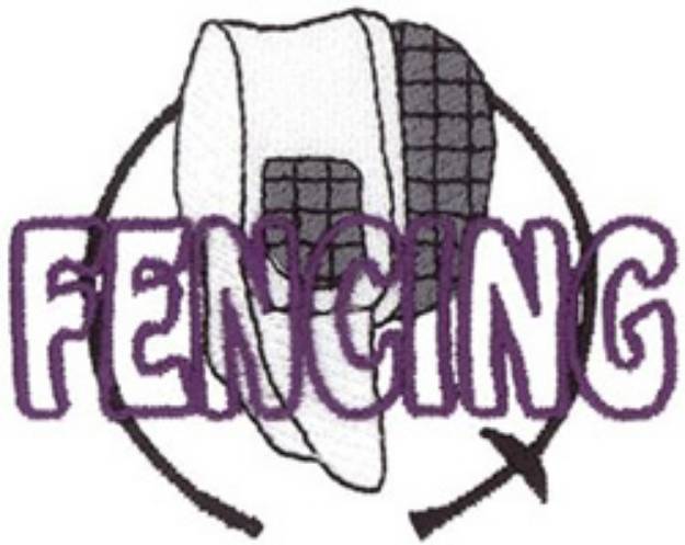 Picture of Fencing Machine Embroidery Design