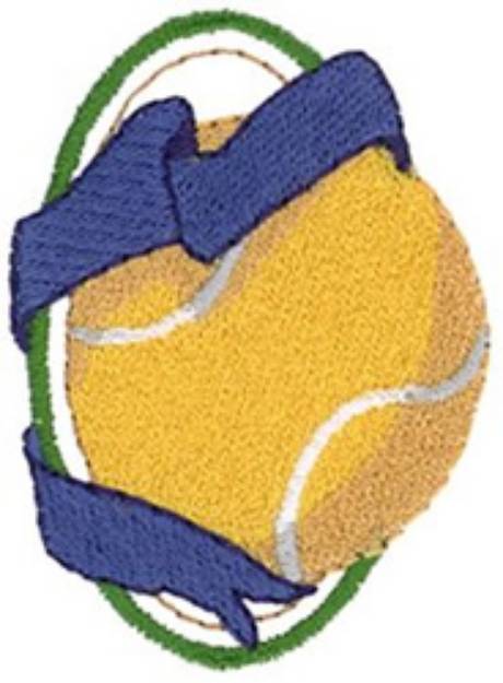 Picture of Tennis Motif Machine Embroidery Design