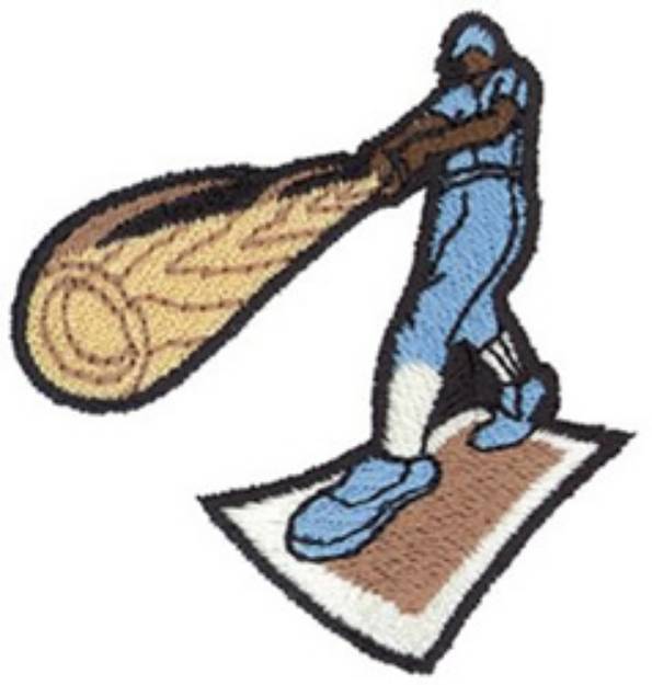 Picture of Baseball Swing Machine Embroidery Design