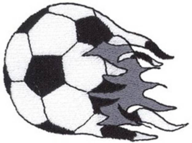 Picture of Shredded Soccer Ball Machine Embroidery Design