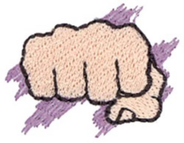 Picture of Karate Fist Machine Embroidery Design