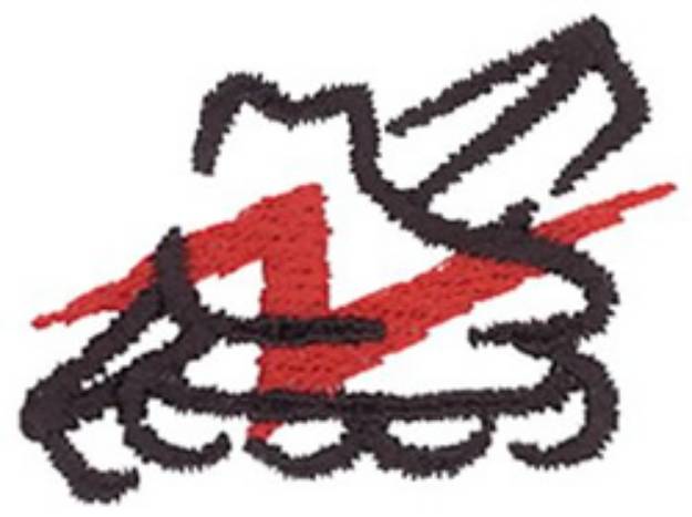 Picture of Roller Hockey Outline Machine Embroidery Design