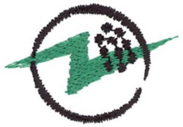 Picture of Golf Ball Outline Machine Embroidery Design