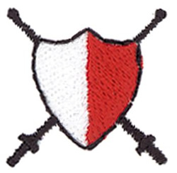 Fencing Crest Machine Embroidery Design