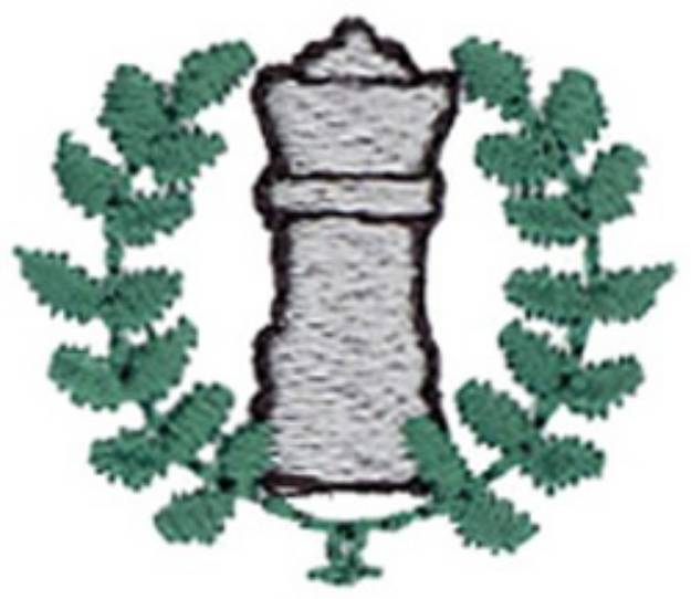Picture of Chess Piece Wreath Machine Embroidery Design