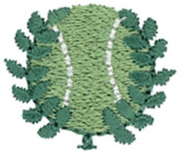 Picture of Tennis Ball Wreath Machine Embroidery Design