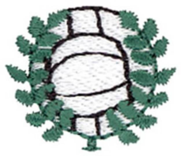 Picture of Volleyball Laurel Wreath Machine Embroidery Design