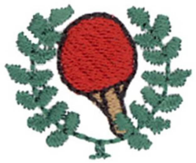 Picture of Table Tennis Wreath Machine Embroidery Design