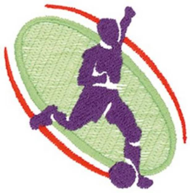 Picture of Soccer Silhouette Machine Embroidery Design