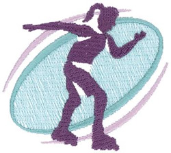 Skating Silhouette Machine Embroidery Design