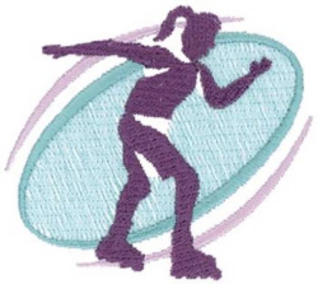 Picture of Skating Silhouette Machine Embroidery Design