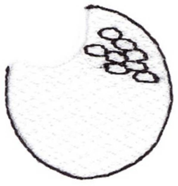 Picture of Sliced Golfball Machine Embroidery Design