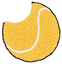 Sliced Tennis Ball Machine Embroidery Design