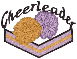 Cheerleader Design Machine Embroidery Design